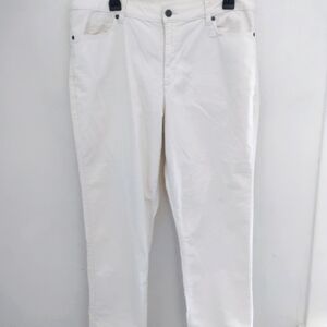 Coldwater Creek Cream Color Cordoroy Jeans Size 14